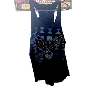 ❤️2/$15 Black and Blue Graphic eagle Tank Top